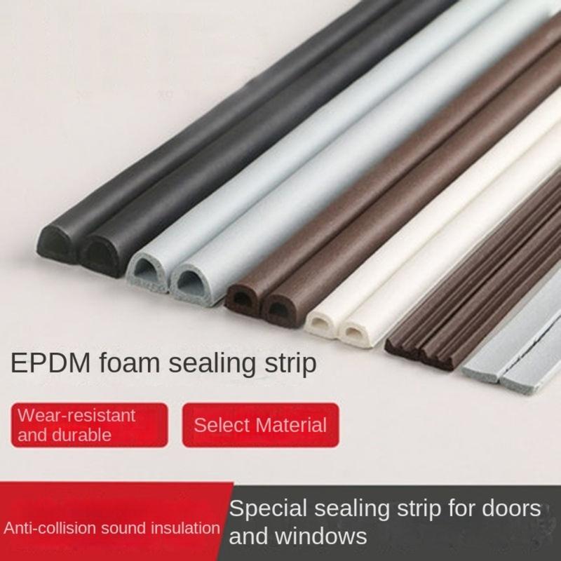 Product Introduction of New Foam Door Seal Strip 6Meters Flexible Seal Stopper Self Adhesive Anti Collision Window Weather Stripping Door 17