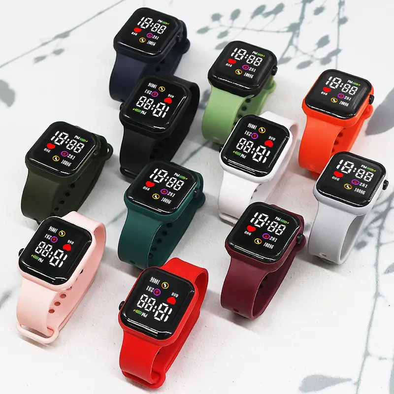 Heart-shaped Couple Watches Sporty LED Electronic Watches