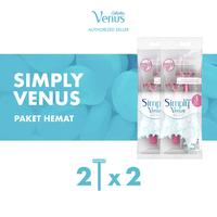 Gambar Gillette Venus Simply 3 Razor - isi 2 alat Cukur - White dari P&G Store Kota Administrasi Jakarta Timur 1 Tokopedia