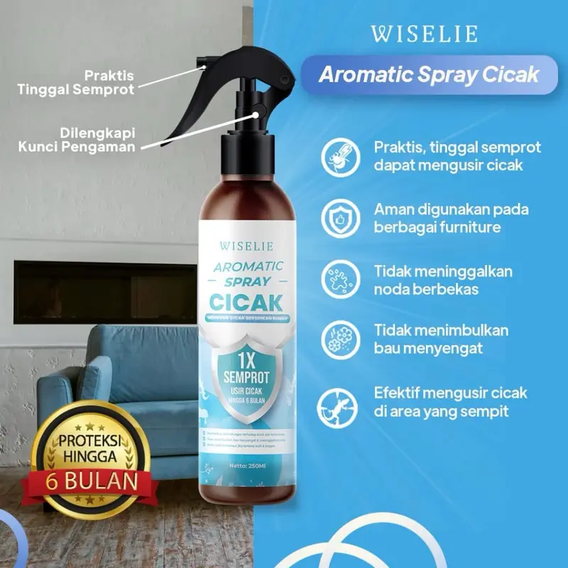 Wiselie Aromatic Spray Cicak Pengusir Cicak Dijamin Ampuh 100% 0