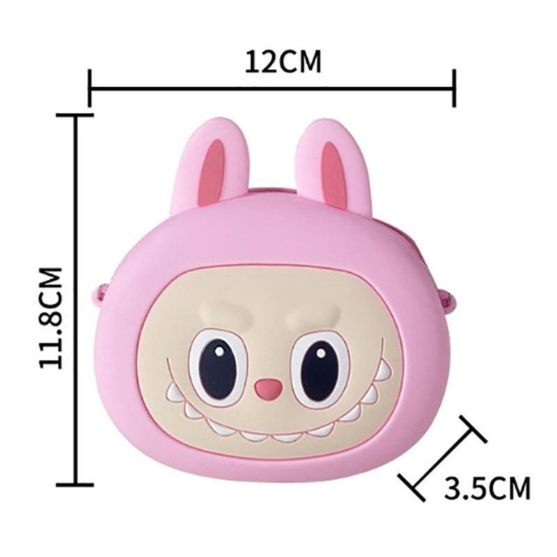 Product Introduction of Labubu Silicone Coin Purse Children's Cartoon Outdoor Crossbody Bag Student Travel with Storage Bag 24