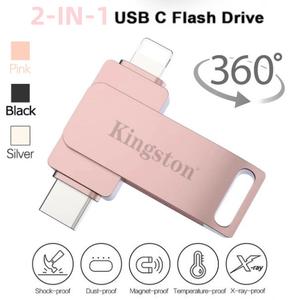 2 in 1 Otg Pendrive 2TB Type C Flash Drive 1TB Usb Pendrive For iPhone Storage Pendrive