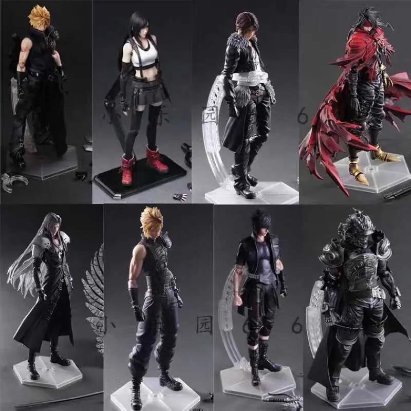 Bộ Sưu Tập Mô Hình Hành Động, Pa Có Thể Di Chuyển Final Fantasy, Tifa Lockhart, Tea De, Vincent Safiros, Bộ Hộp Mô Hình Búp Bê Di Động, Tượng Nhỏ Thay Đổi PA Đồ Chơi Toy