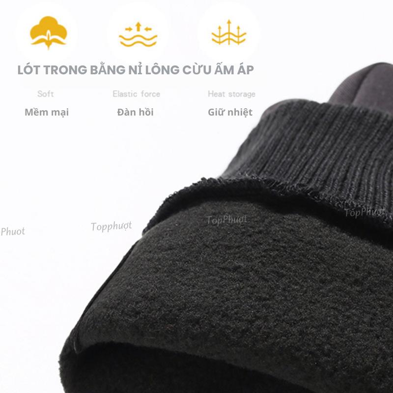 Product Introduction of Găng Tay Ấm Áp Mùa Đông Chống Nước Chống Gió Màn Hình Cảm Ứng Đi Xe Đạp, Xe Máy - Găng Tay Sport Lái Xe 4 Size Unisex 8