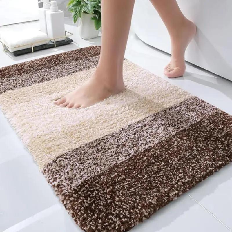 Bathroom Mat, 1 Count Non-slip Soft Absorbent Bath Rug, Machine Washable Bath Mat for Bathroom Floor, Tub and Shower 8