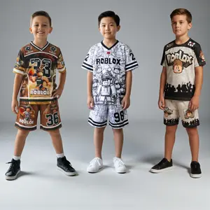 Setelan Jersey Series Number Fullprint Anak Cowok Dan Cewek Oneset Jersey Robloxs