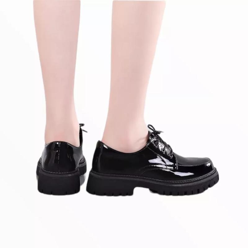 Sepatu Sekolah Remaja / Dewasa '' FMS '' Sepatu Loafers Docmart Premium Glosy Dof BTS 6