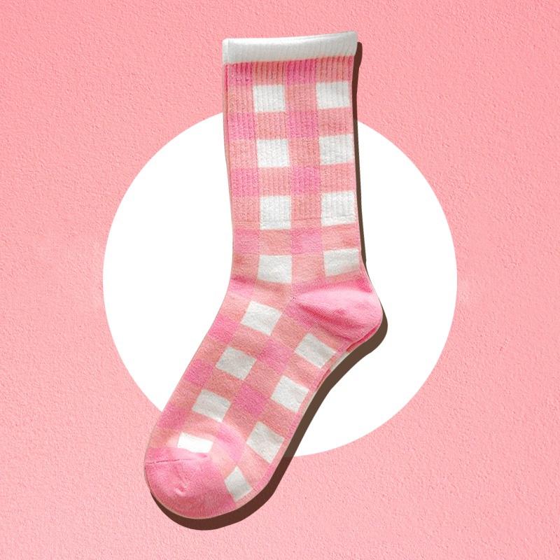 Product Introduction of Pink Bear Cartoon Cute Sweet College Style Autumn Winter Stockings Women 27