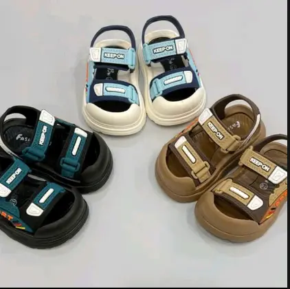 [new deal tốt]Sandal BM02- Dép quai hậu bé trai, bé gái mẫu nhí  bít mũi chống trơn trượt, chống vấp , đế cao su mềm êm 18-27