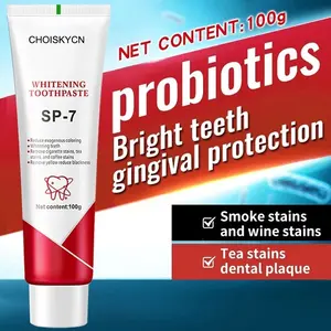 （Pengiriman dalam 12 Jam ）Ori【BPOM】Odol Pemutih Gigi Dan Karang Gigi Rrobiotic Whitening Toothpaste -Perawatan Mulut Menyegarkan untuk Gigi Bersih, Cocok untuk Pria Dan Wanita SP-7/100g