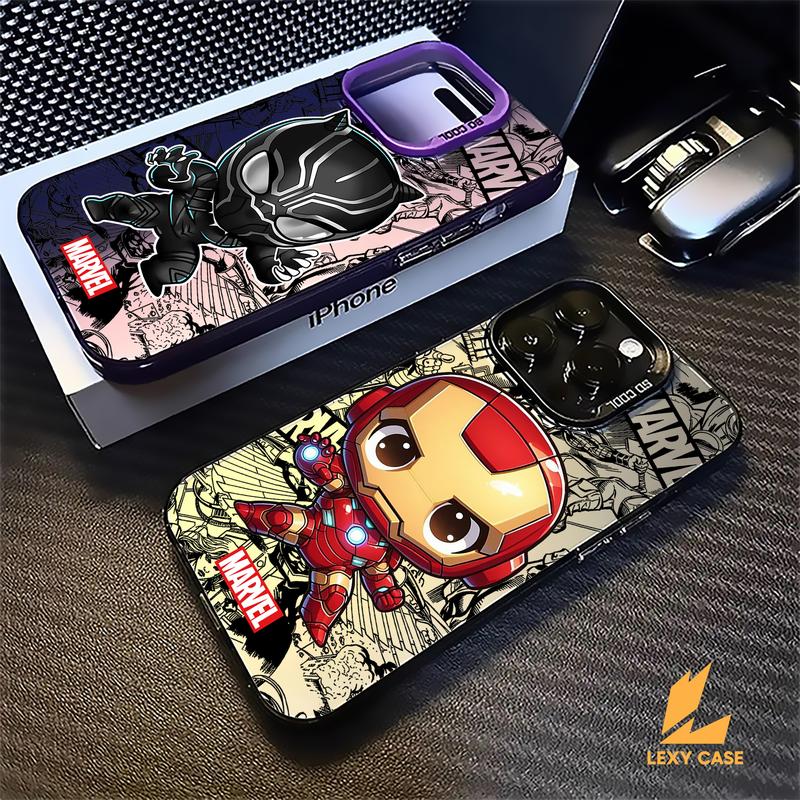 IMD Case for Iphone SM453 Super Hero Premium Mate Hardcase Hybrid Hologram Silicon Polycarbonate Handphone Softcase 5