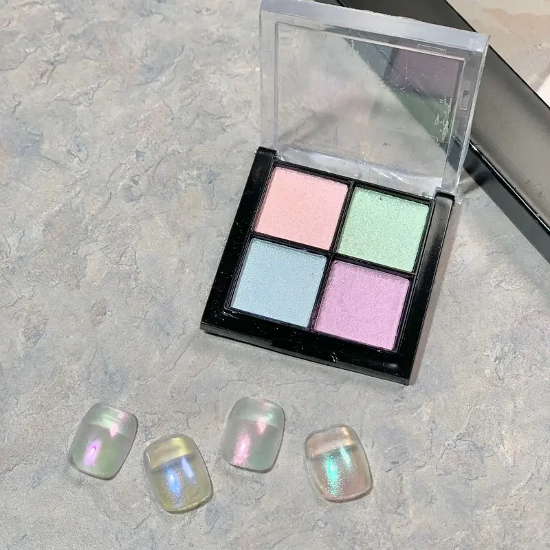 AURORA MIRROR POWDER 4in1 FOR NAIL ART NAIL GEL POLISH 1