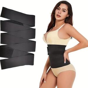 Faja para cintura, Moldeador de cuerpo para mujer con control de abdomen, Reductor de cintura, Cinturón de compresión para control de abdomen para Yoga y Fitness