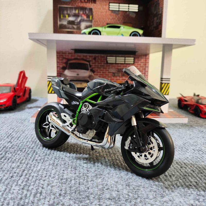 Mô hình xe kim loại Kawasaki Ninja H2R tỉ lệ 1:12 5