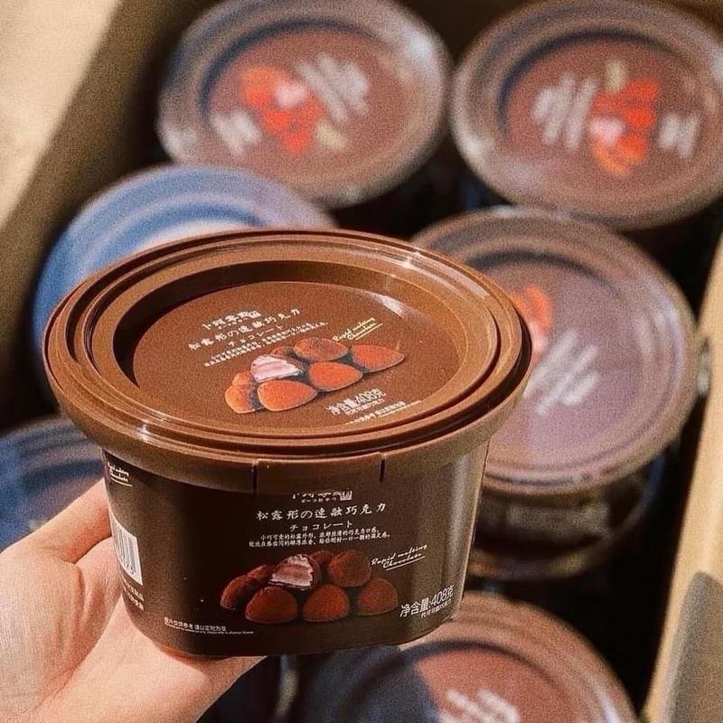 Socola Nama tươi 1 hộp 408 gram,chocolate phủ cacao siêu ngon 1