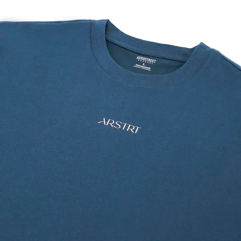 Aerostreet T Shirt Boxy Quick Dry Feliks Steel Blue - Kaos T Shirt  F1BAA 1