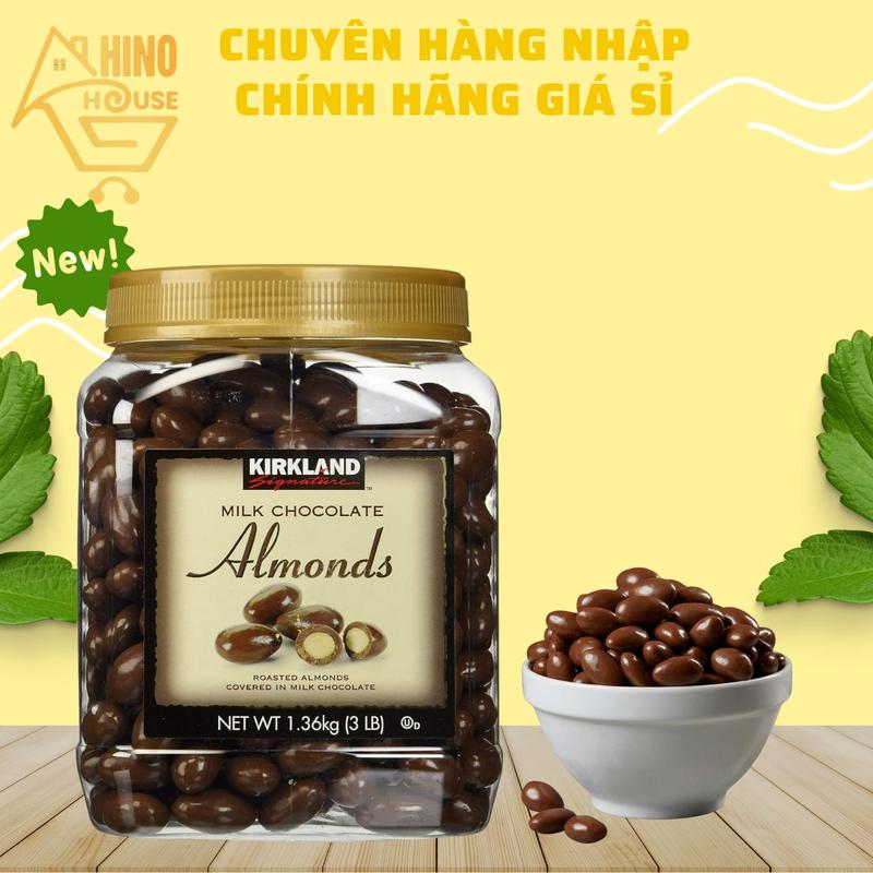 Socola Sữa Hạnh Nhân Almonds Kirkland Milk Chocolate Almonds Mỹ Socola Thơm Ngon Thượng Hạng - Hinohouse