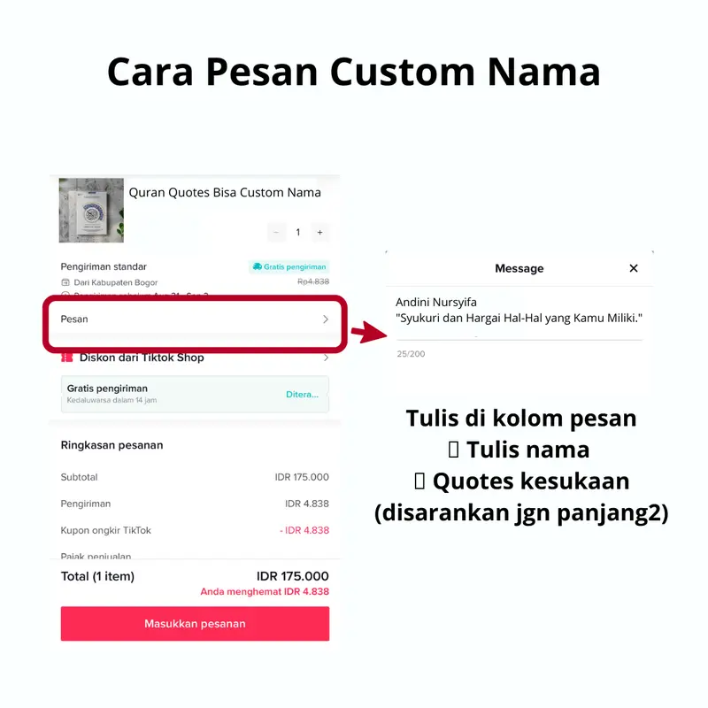 Qur'an Quotes Estetik Bisa Custom Nama by Nadira.id 3
