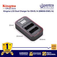 Gambar Kingma BM058 LCD Dual Charger for En-El14 for Nikon D3400 D3500 D5300 dari Sentra Digital Kota Surabaya 4 Tokopedia