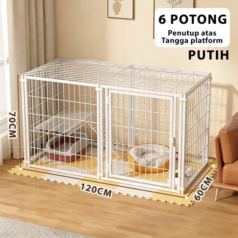 Putih6pcs 120*60*70