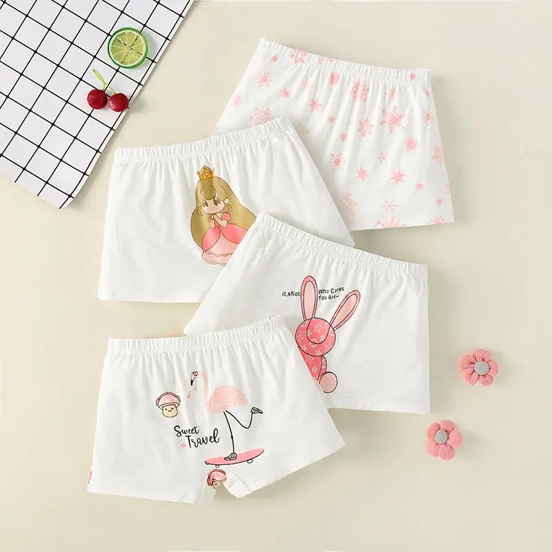 Quần Đùi Boxer Trẻ Em, Hàng Mới Về, Dành Cho Bé Gái, Thích Hợp Cho Bé Gái, Bạn Gái, Trẻ Mới Biết Đi, Thoáng Khí, Mỏng, Thiết Kế Dễ Thương