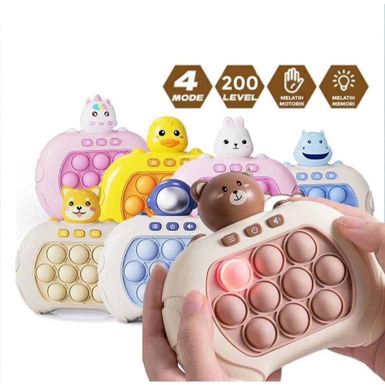 MAINAN ANAK GAME VIRAL POP IT BUBBLE ELEKTRIK FIDGET TOYS LED MOTIF KARAKTER 0