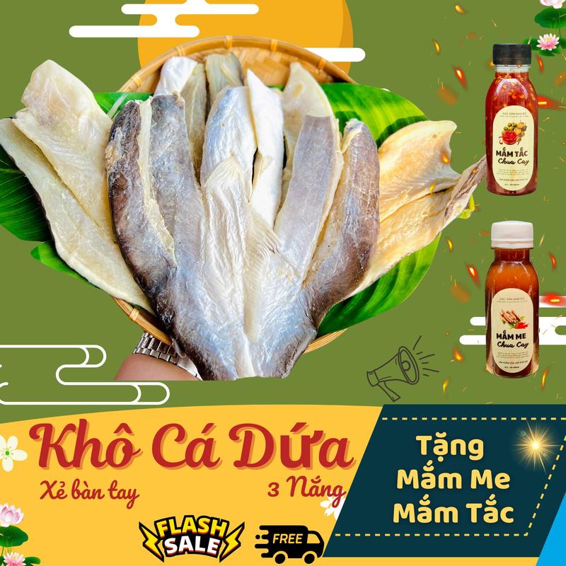 Khô Cá Dứa Bàn Tay [Tặng Mắm Me hoặc Mắm Tắc] - Khô 3 Nắng Vừa Nạc Vừa Mỡ - Vị Mặn Vừa Ăn Cơm - Vựa Khô Nhà Gà Food