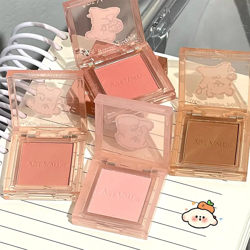 Cute Dog Repair Monochrome Blush Natural Matte Repair Tender Girl Versatile Low Saturation Vitality Blush Mud Rouge Makeup