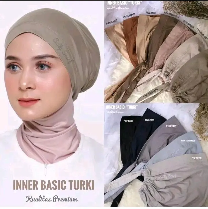 ciput inner tali basic turki by wahyu Jilbab Kerudung