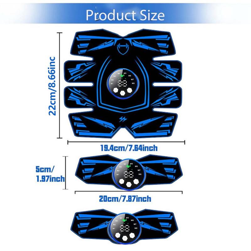 Product Introduction of Electric Abdominal Muscle Stimulator, 1 Set USB Rechargeable Abdominal Muscle Exerciser, Muscle Training Tool for Home Gym, Fitness Equipment for Men & Women 1