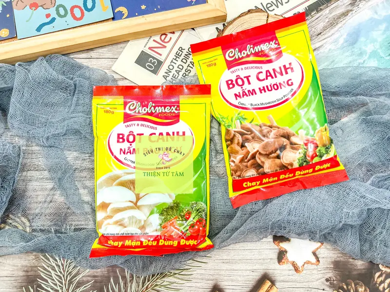 Bột Canh Nấm Hương Vị Ngọt Ngào Từ Nấm Hương Và Nấm Bào Ngư 180G 1