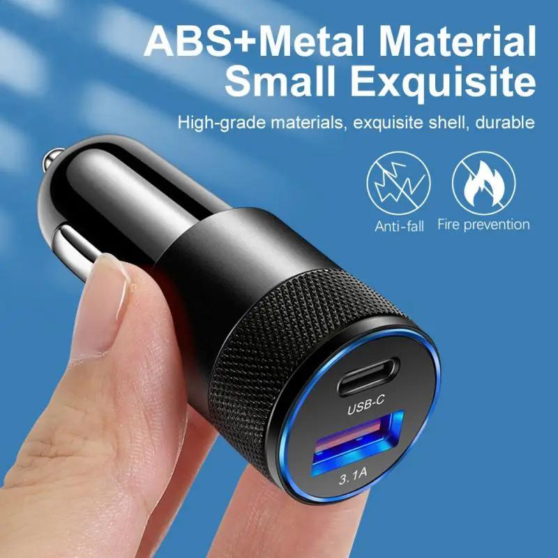 Product Introduction of Mini USB C Car Charger 30W PD Phone Power Adapter For Iphone Xiaomi Samsung Fast Charging Cigarette Lighter Socket USB Charger 21