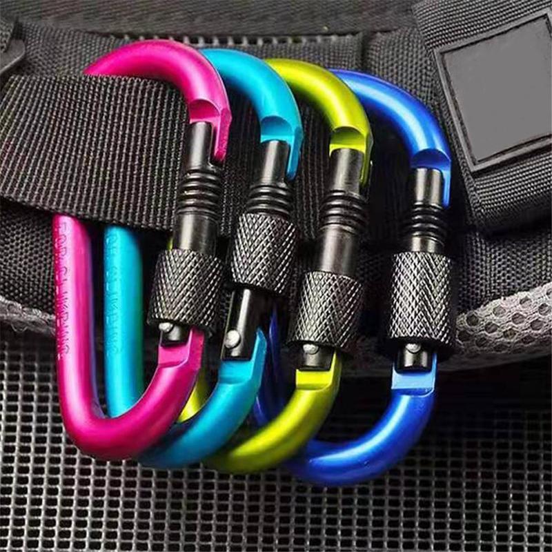 Climbing Buckle, 1 Count Outdoor Aluminum Alloy Spring Hook, Quick Release Buckle, Climbing Bottle Buckle, Sports & Outdoor Accessories 4