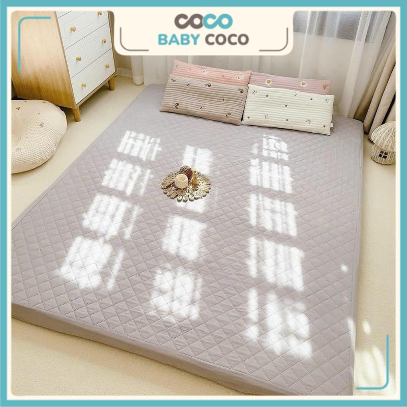 Ga trải giường chống thấm cao cấp xuất Hàn - Bề mặt vải cotton hàng nhập khẩu không bí nóng đủ kích thước