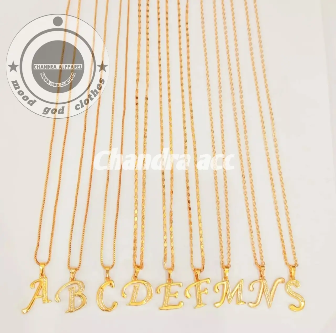 kalung itali titanium liontin wanita inisial huruf A sampai Z Mutiara