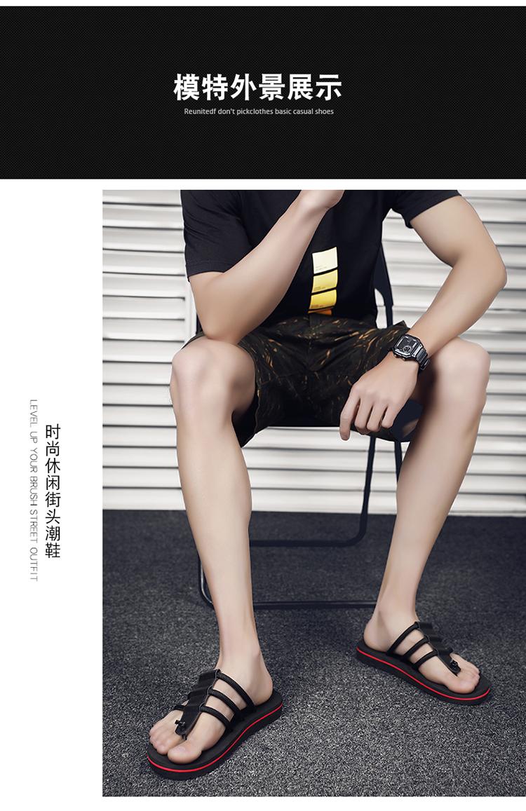 Product Introduction of Summer New Sandals, Men's Anti slip Outer Wear EVA Slippers, Men's Leisure Beach Flip Flops 9