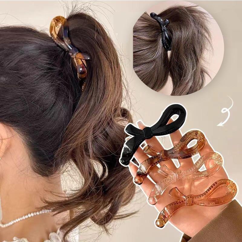  Kẹp Tóc Nơ Trong Suốt Kẹp Chuối Kẹp Tóc Hình Trái Tim Kẹp Tóc Đuôi Ngựa Cho Bé Gái Kẹp Dọc Phụ Kiện Tóc Thời Trang 