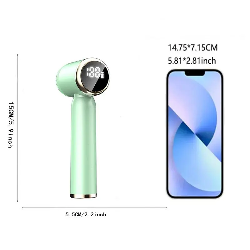 6 in 1 Ultrasonic Electric Facial Cleansing Brush, Hot & Cold Sound Wave Facial Oil Removal & Cleansing Brush, Skin Massage Machine, Beauty Device, Comfort 1