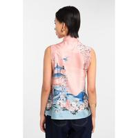 Gambar MINIMAL - Chanxin - Blus Tanpa Lengan Motif Oriental - Pink - S, Pink dari Minimal Kab. Pemalang 4 Tokopedia