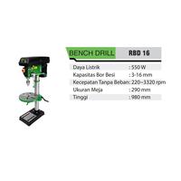 Gambar RYU RBD 16 Mesin Bor Duduk / Bench Drill 16 mm dari Drill&Co Kota Administrasi Jakarta Barat 2 Tokopedia