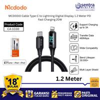 Gambar MCDODO USB-C to Lightning Cable CA-1030 1.2M Smart Digital Display Quick Charge Data iPhone iPad Pro dari Sentra Digital Kota Surabaya 1 Tokopedia