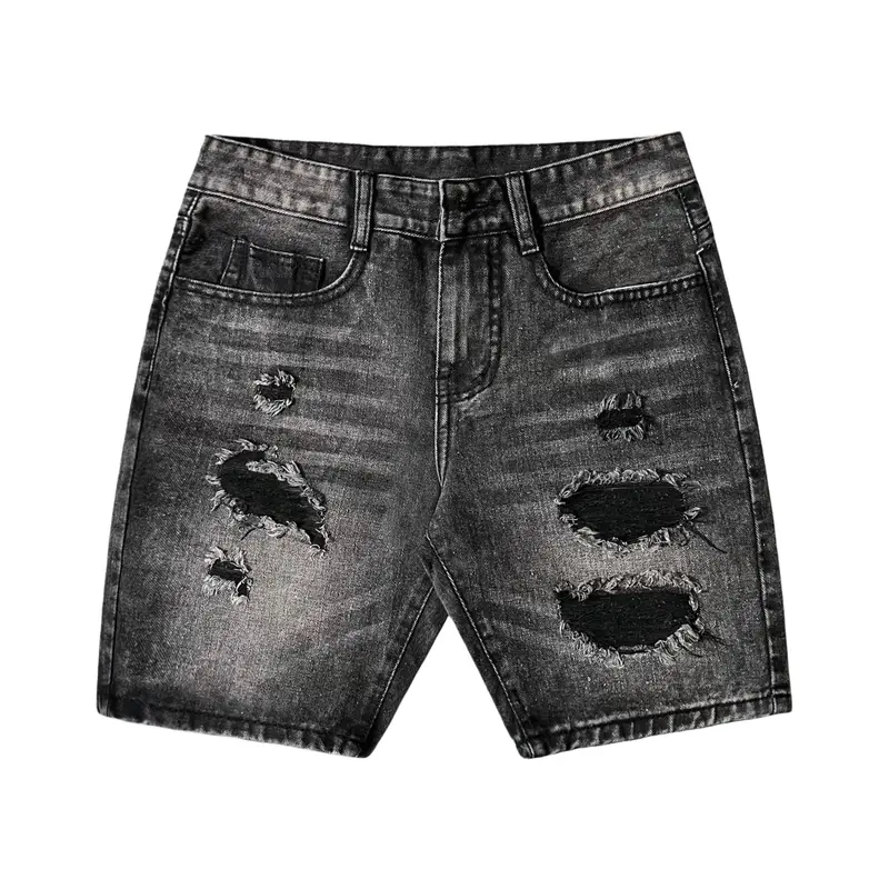 QUẦN SHORT ĐÙI JEAN NAM CHẤT LIỆU BÒ FROM LỬNG NGANG GỐI QUẦN JEAN NAM MÃ QS6A177 5