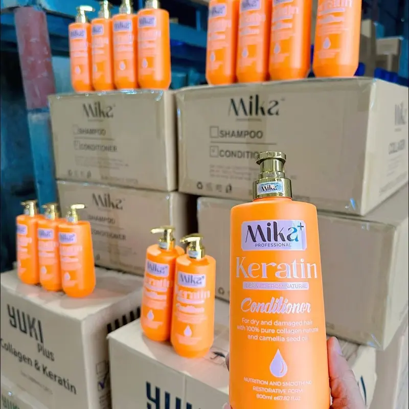 Gội Xả MiKa 800ML, 2000ML Giúp Ngăn Gầu, Giảm Rụng Tóc, Phục Hồi Tóc Hư Tổn Mang Lại Mái Tóc Mềm Mượt 5