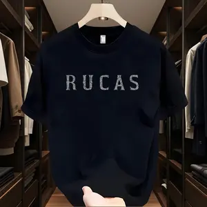 T-shirt RUCAS ldistro pria/wanitapremium black Oblong Baju Polos Kaos Cowok Keren Surfing Atasan