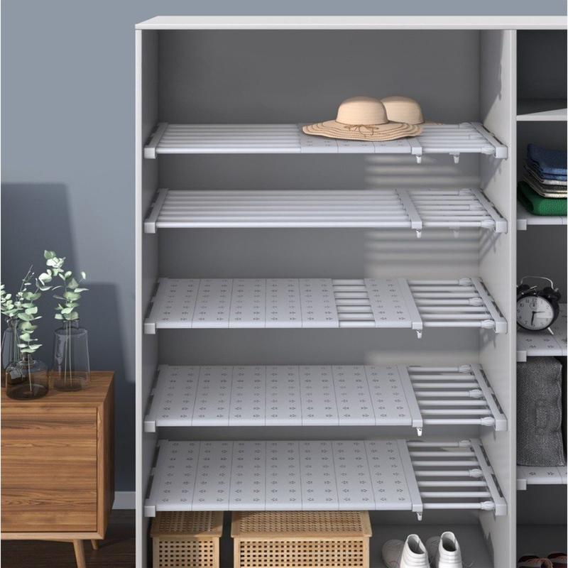 Kệ đa năng chia ngăn tủ quần áo tủ bếp không cần khoan bắt vít