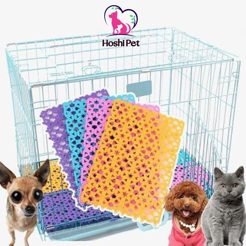 Mã PET20K giảm 20K đơn 250K Tấm nhựa lót chuồng chó mèo - Tấm lót sàn chuồng chuồng thú cưng kích thước 20*30 cm - HoshiPet