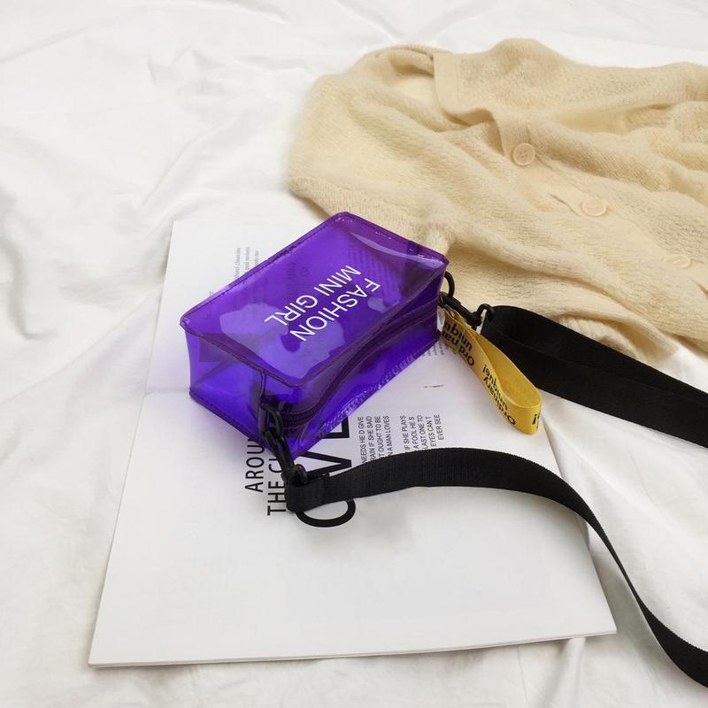Product Introduction of Túi Đeo Chéo, Không Thấm Nước, Túi Vuông Nhỏ Mới, Chất Liệu Thạch, Túi Trong Suốt, Đeo Vai, Cầm Tay, Thời Trang, Dành Cho Nữ, Thiết Kế Đơn Giản 15