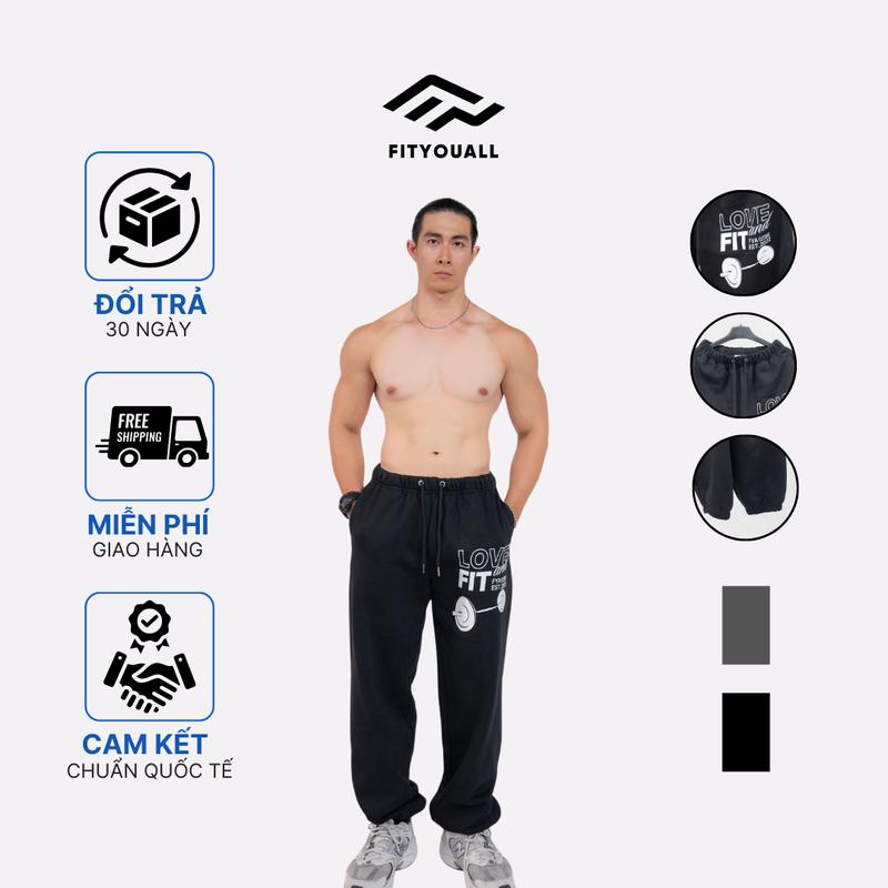 Quần Jogger Thể Thao Tập Gym Unisex 100% Cotton Love & Fit Collection FitYouAll 3