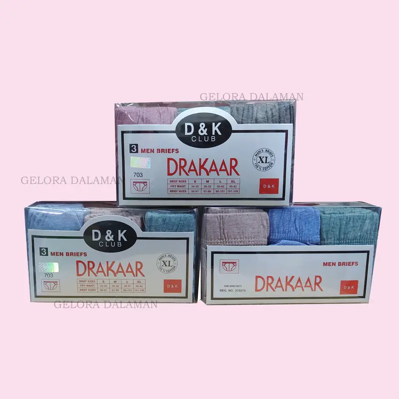 Celana Dalam Pria 1 Kotak Isi 3Pcs Sempak Laki 0