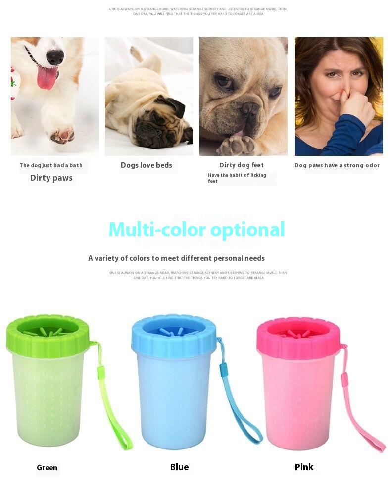 Product Introduction of Pet Foot Washing Cup Dog Foot Massager Teddy Dog Bath Beauty Pet Cleaning Wipe-Free Automatic Foot-Washing Machine 2